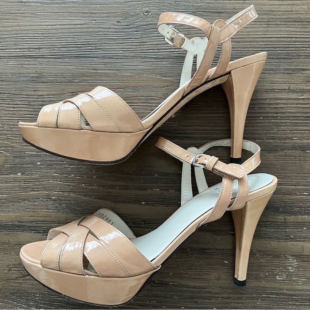 Stuart Weitzman Nude Platform Sandals~7.5